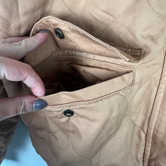 NWT Universal Thread Quilted Utility Jacket Tan Plus Size XXL NEW - Picture 7 of 14